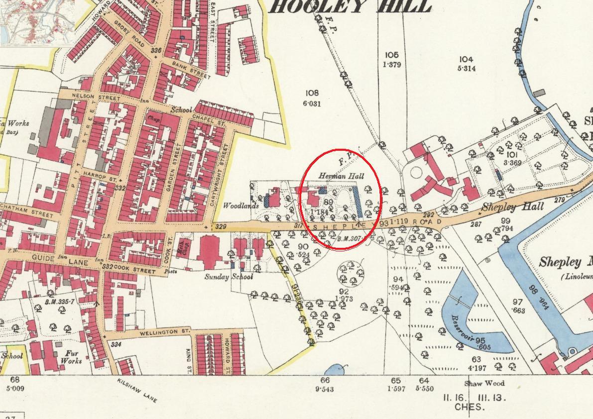 Audenshaw OS map 1892 CV10